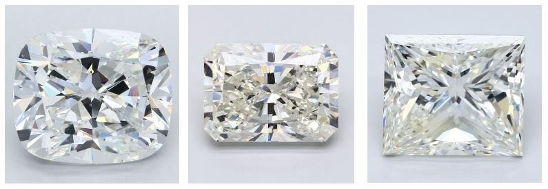 cushion vs radiant vs princess cut