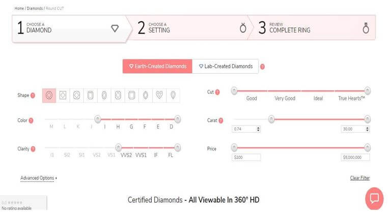 SELECTING THE DIAMOND